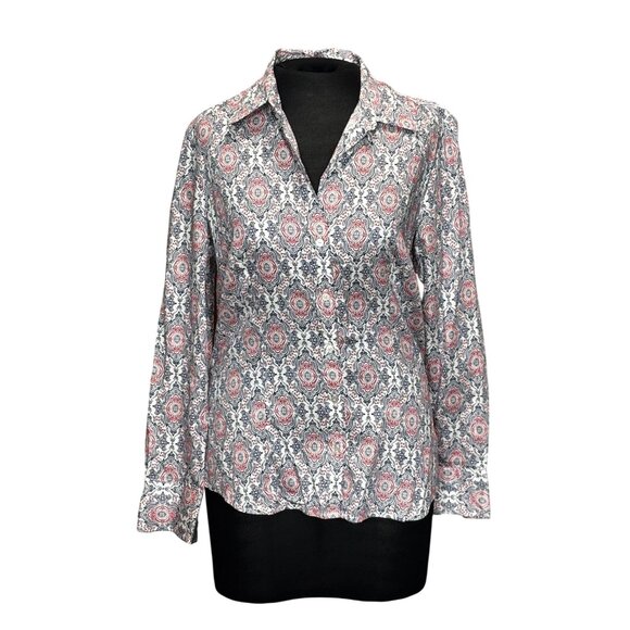 Tommy Hilfiger Womens M Button-Up Long Sleeve Shirt - Picture 1 of 10